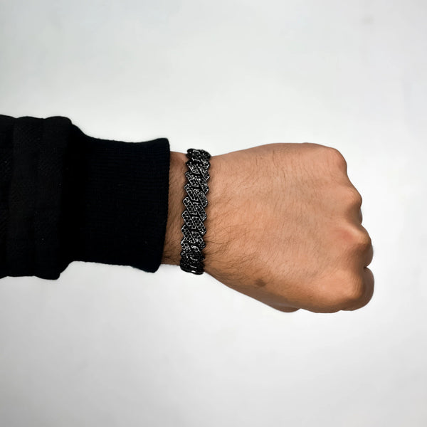 Black Hip Hop Bracelet